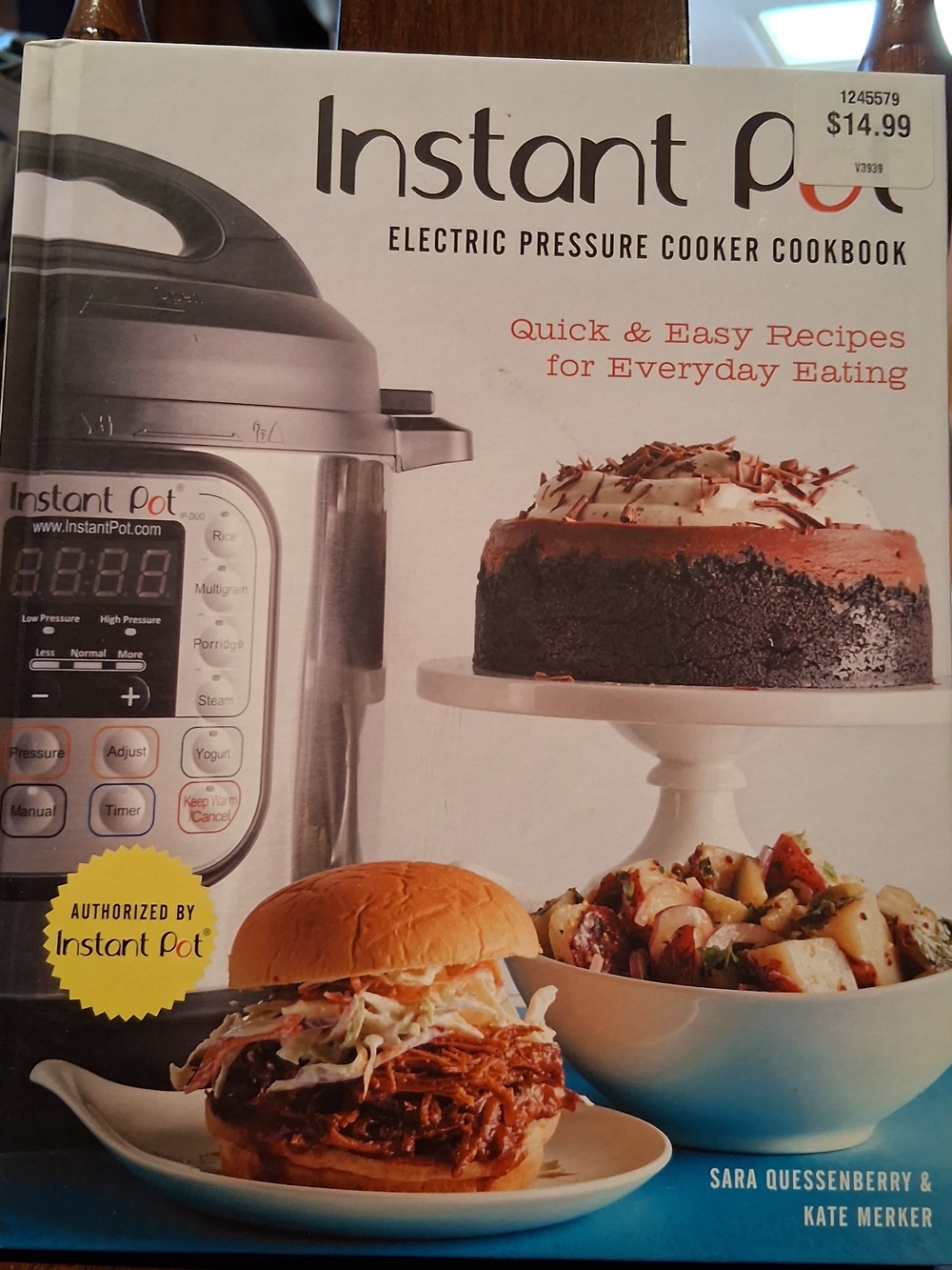 Instant Pot Electric Pressure Cooker Cookbook - Instant Pot, White/Blue Accents